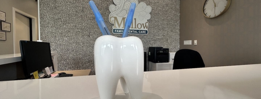 Adult and child patients receiving shared family dental care in Maple Ridge.