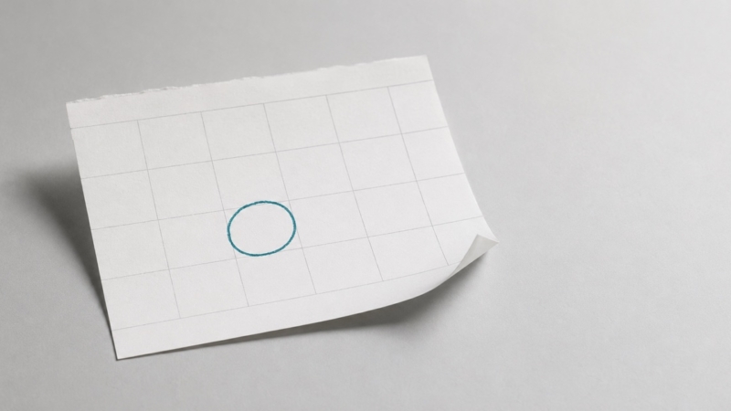 A torn calendar page with a single date circled in teal, representing the annual CDCP renewal deadline.